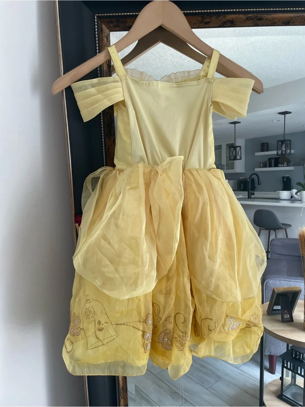 Disney Belle Princess Costume Dress Girls Size 3 Beauty and the Beast